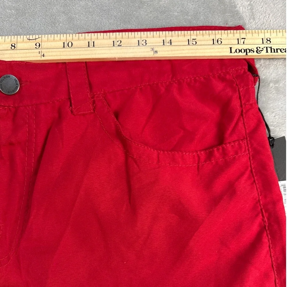 True Religion Board Shorts Mens 34 Board Shorts SE Red Horseshoe NEW